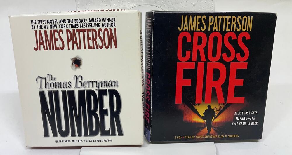 Audiobook Lot - James Patterson Books - Thomas Berryman Number, Cross Fire